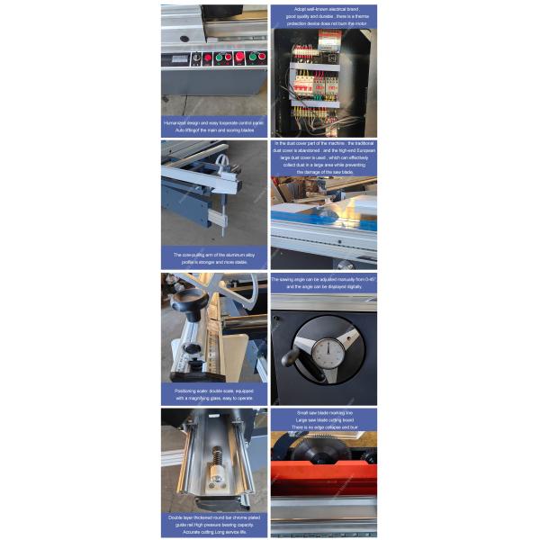 Furniture MJ6132 Saw Machine with 45 Degree Tilting Table and Circular Sliding Panel