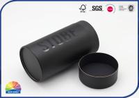 Tubo de empacotamento de papel preto UV de prata de Logo Spot para a camisa de T