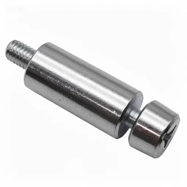 Zinc Plated Iron Latch Pin, Heavy Duty Threaded Lock Pin for Industrial Equipment & Door Hardware, Custom Size Available