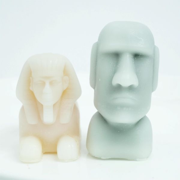 Easter Stone Man Shaped Wax Candy Edible Resurrection Figure with Bursting Fruit Center