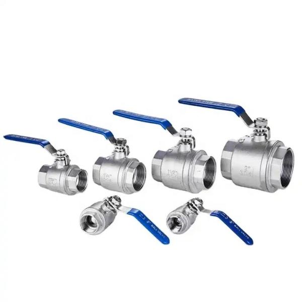 Silver 1-1/2'' Ss304 Valve Ball With Nut Washer Suitable For 3A DIN NPT BSPT BSPP