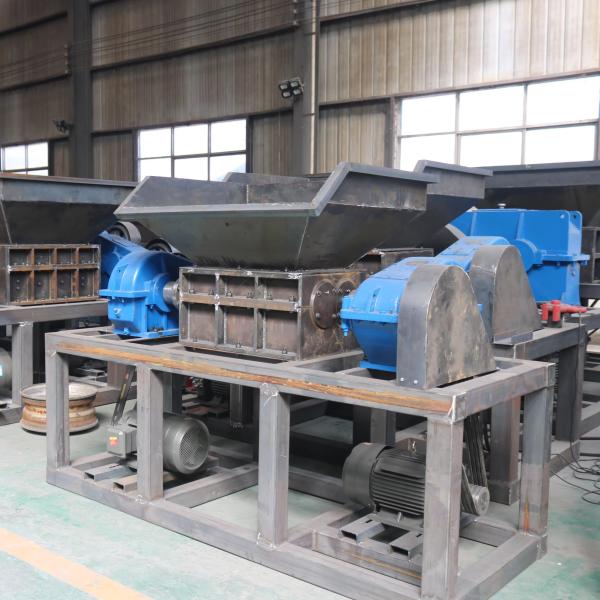 Waste Plastic Wood High Torque Double Shaft Double Power Shredder at CE Certification