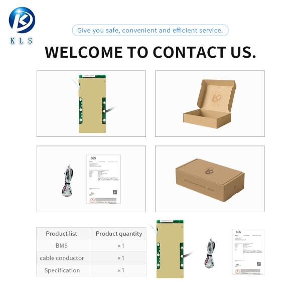 Système de gestion de la batterie KLS BMS Active Balancer 4S-17S Lifepo4 BMS 70A Lifepo4