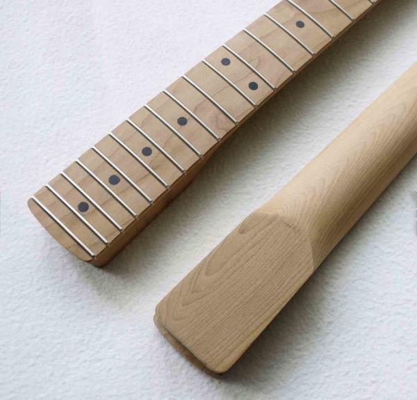 Custom Grand Paddle Guitar Headstock Unfinished Roasted Maple ST Guitar Neck Electric Acoustic Guitar Accept Kinds OEM