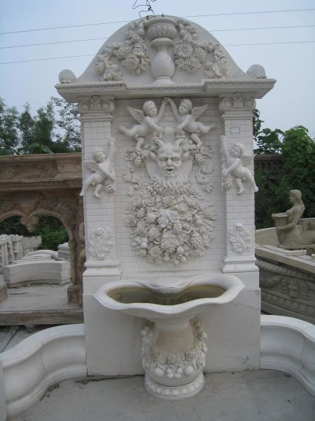 Big Statue Carved Stone Marble Water Pool Fountain Outdoor
