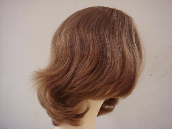 Perruques en cheveux naturels personnalisables pour femmes avec sangles réglables