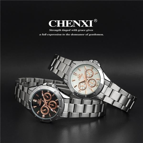 Rose Gold 019A61D 2 Colors Available Black White Wristwatches Man New Women's Watch Couples Lovers Gift Watch