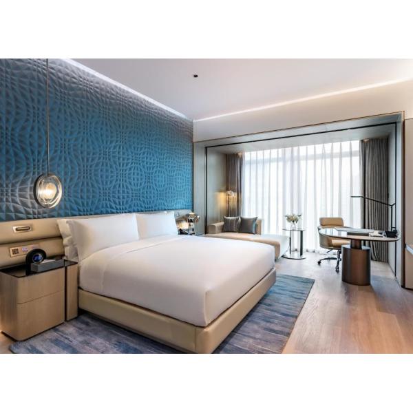 Наборы спальни Hilton Hotel координируя мягкий цвет драпирования преграждая отделку стен спальни