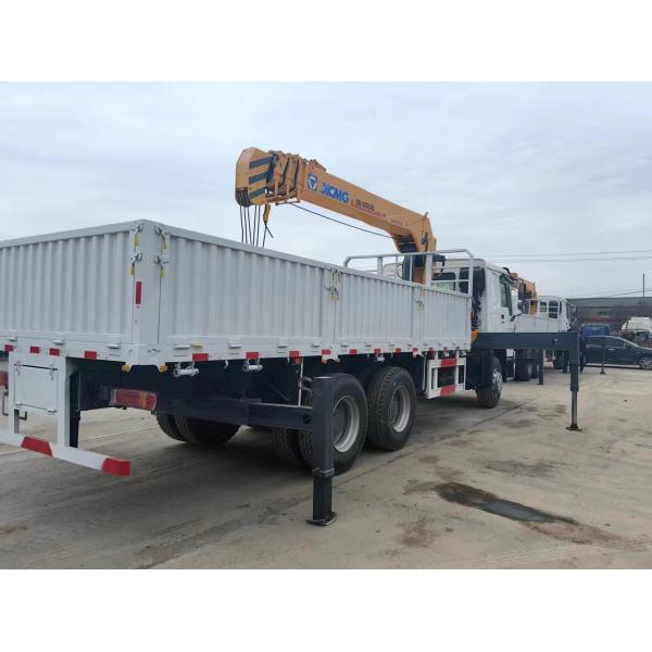 Used HOWO 10-Ton Truck-Mounted Crane 8x4 Chassis Hydraulic Boom Ready To Work