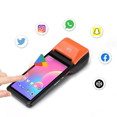 6 Inch POS System Android Hotel Android Mobile POS NFC Supported With 58mm Printer