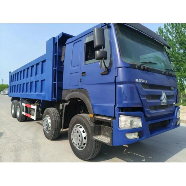 Used HOWO Tipper Truck 8X4 Dark Blue Euro3 for Heavy Duty Dump in Urban Construction