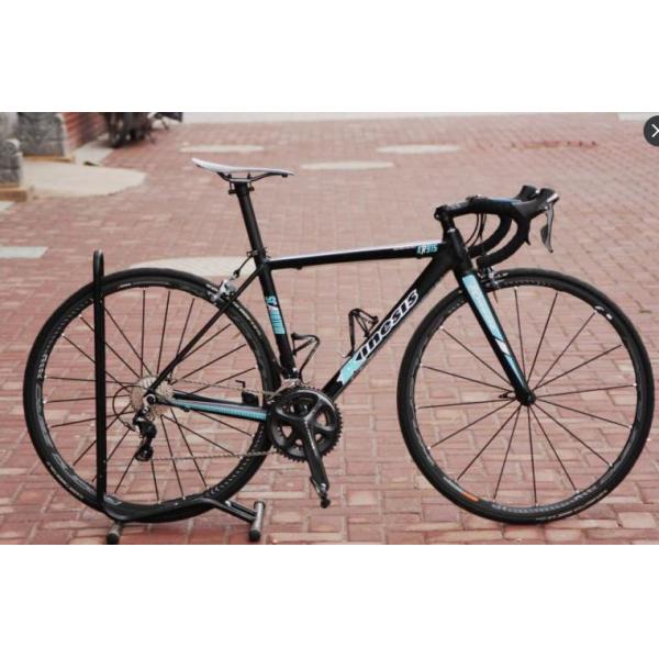 Lightweight Scandium Bike Frame , Black / Orange Full Carbon Road Bike Frame