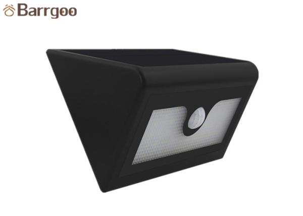 38LED Big Triangle Solar LED Wall Light Lamp 6W Black 8 Hours Charge Time