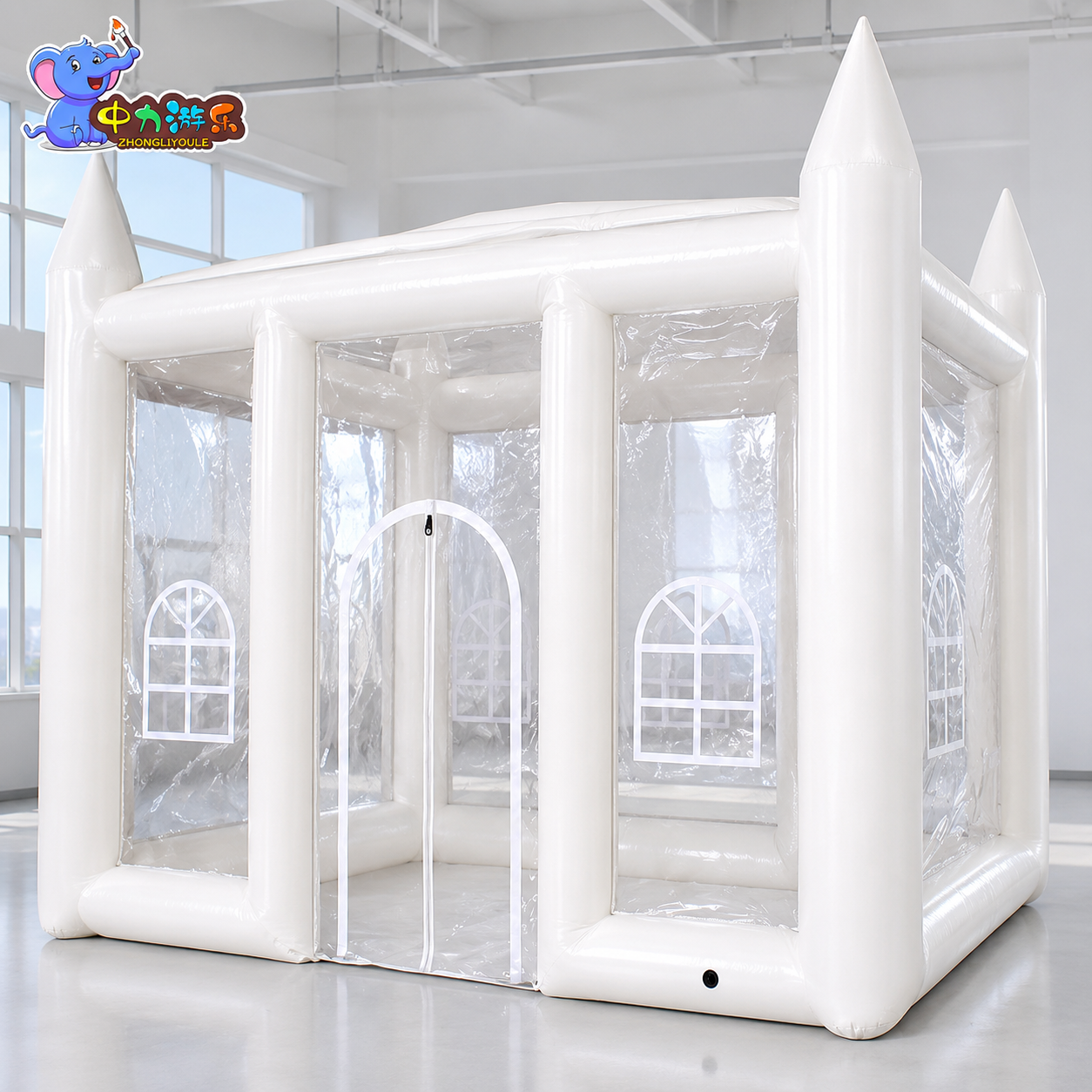 Clear Castle Airdome Inflatable Blow Up Dome Tent Advertising Marquee