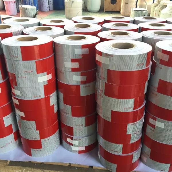 Red&White Dot C2 Reflective Tape Guaranteed Quality Unique For Vehicles