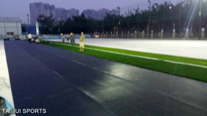 Closed-Cell PE Foam Rubber Double-Sided Grooved Fake Grass Underlay High Shock Absorbing Various Thickness(图4) Устойчивая к погодным условиям поддельная трава ударная подушка 12 мм 10 мм подкладка для искусственной травы