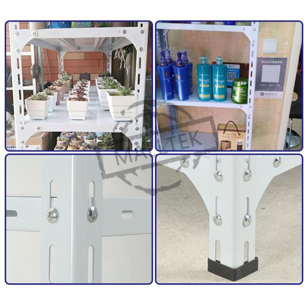 Белые безблотные стальные стеллажи, хромированные безблотные металлические полки