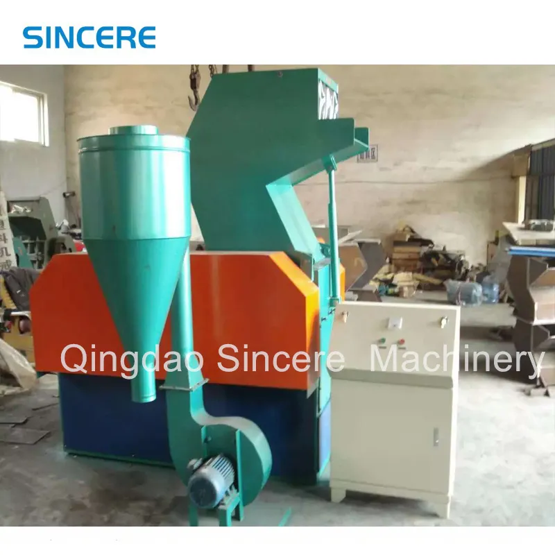 Máquina auxiliar de plástico LDPE de eje único Botellas de desechos Trituradora trituradora