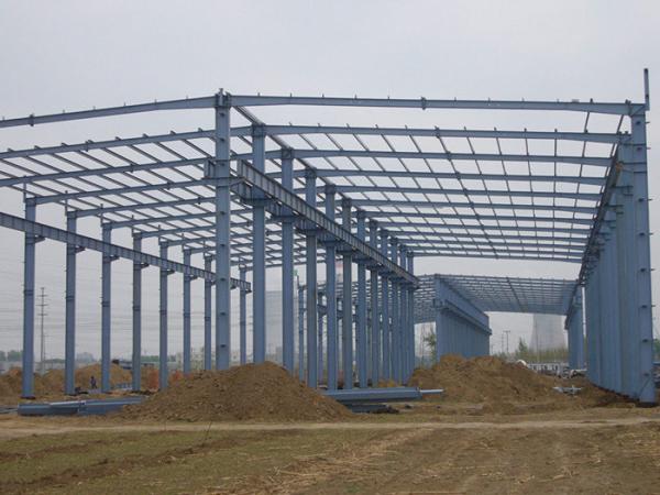 Prefabricated Metal Building Steel Structure Workshop With Portal Structure And Insulation