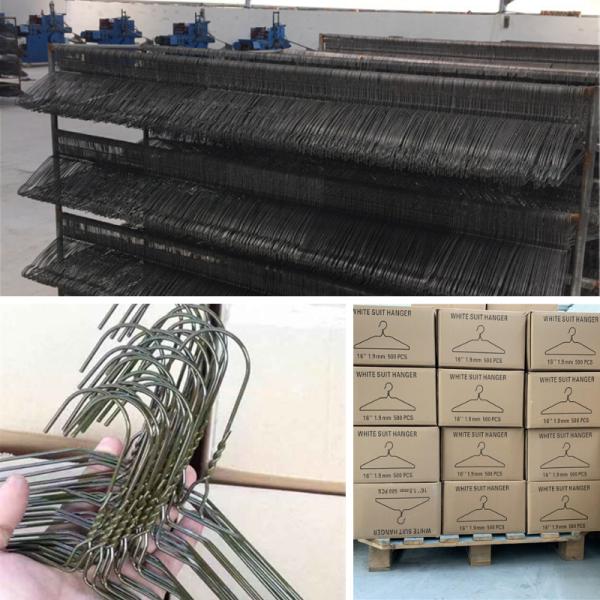Modern 14.5 Gauge Clothes Wire Hanger For Heavy Clothing  500pcs Per Box