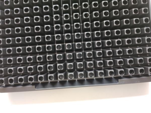 512 hole seedling tray thickened vegetable succulent balcony black PS cutting plant tray