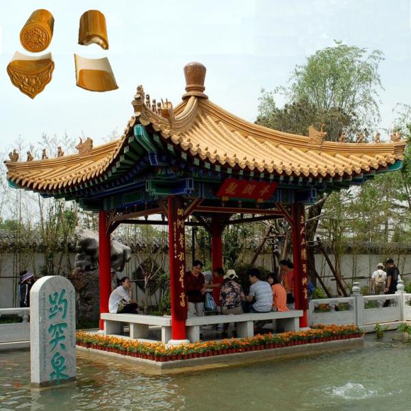 Традиционный керамический китайский черный цвет застеклил черепицы и аксессуары