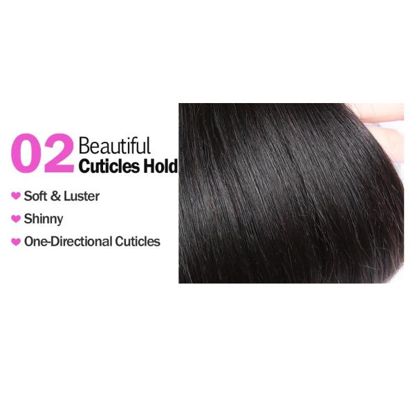 Пачки с закрытием, 100 выдвижений волос прямой девственницы малайзийские волос девственницы