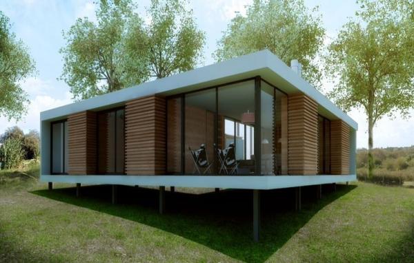 Casas pré-fabricadas de luxo com estrutura de aço, design de casas modernas no Uruguai China