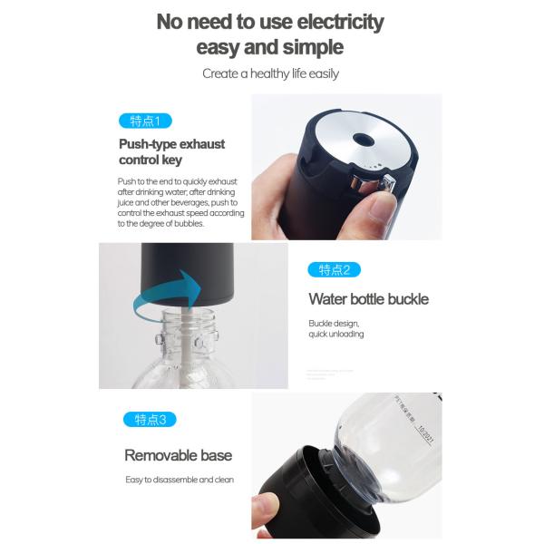 1 Liter Carbonated Water Machine For Home ABS PET