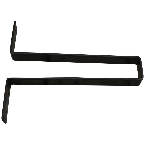 Stylish Black Brushing Architectural Rustic Scaffold Board Strap Style Shelf Bracket