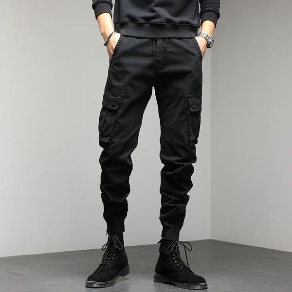                  Casual Flared Jogger Track Pants Patchwork Mens Stacked Flare Sweatpants for Men             
