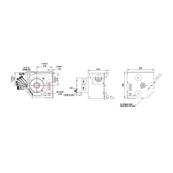 75W Convection Blower Motor Fan In Universal For Three-Voltage Design