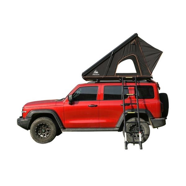 Aluminum Shell Rooftop Tent 300G Polyester 212x131cm for SUV Truck
