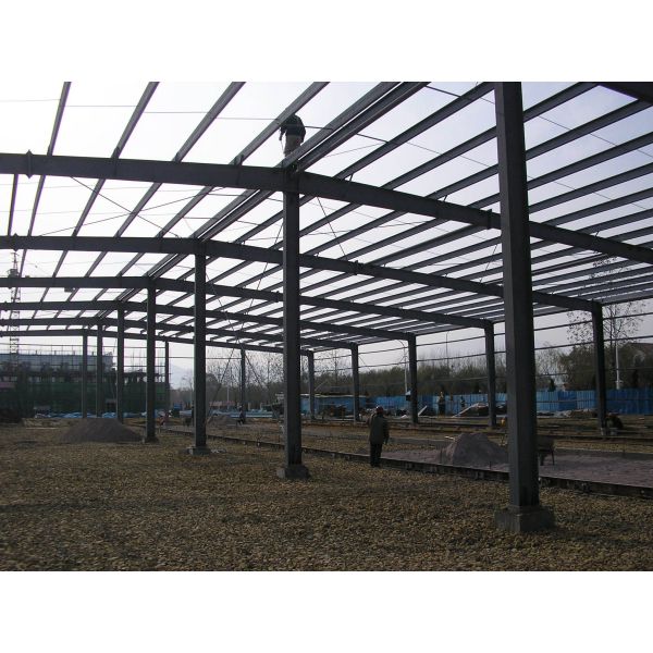 Large Prefabricated Steel Structure Industrial Construction Metal Warehouse Frame Hanger