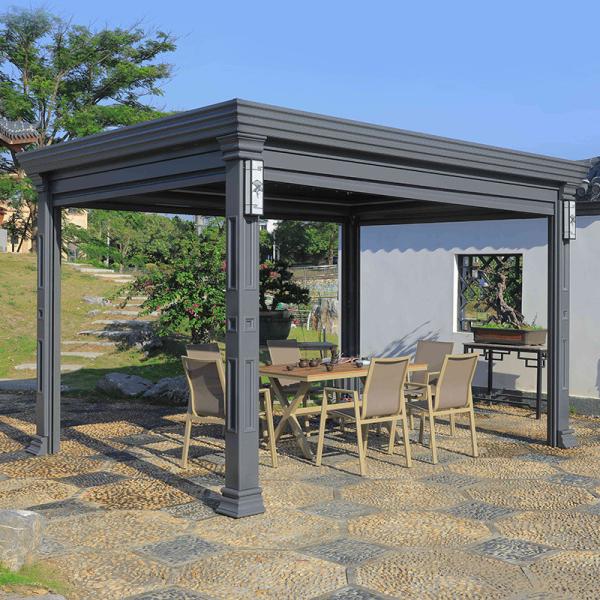 jarda Flip With Adjustable Louvers elétrico da casa de campo do miradouro do metal 10x10