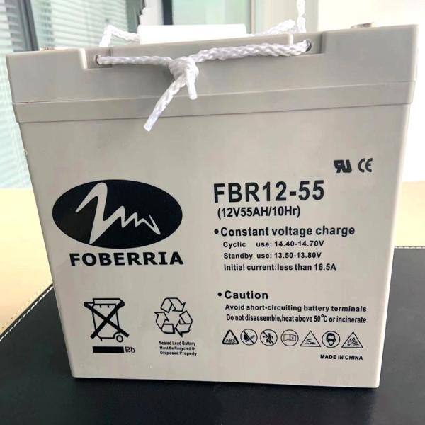 FBR 12V55AH 16.5A 550A Gel Lead Acid Battery For Wind System