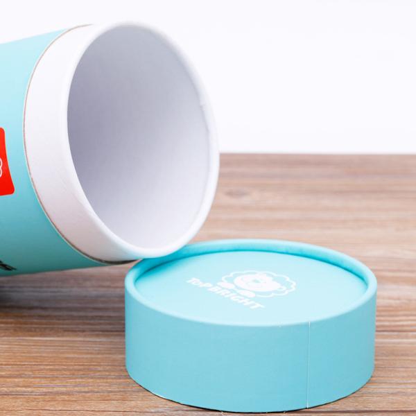 Eco friendly Round Food Grade Cylinder Tube Luxury Custom Logo Cardboard Gift Tea Bag Coffee Packaging Paper Round Box
