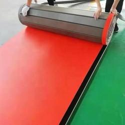 Blue Black Red Vinyl Bonded XPE Foam MMA Roll Out Mats For Exercise