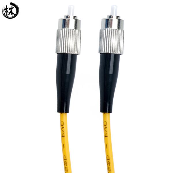 Yellow 3 Meter Upc Fc Sc Patch Cord , Fiber Optic Drop Cable Fc-Fc Custom Lengths