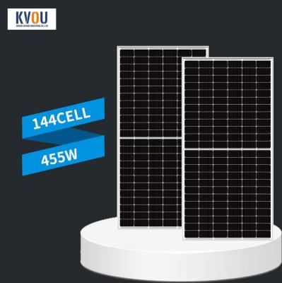 455W On / Off Grid Solar Panel Monocrystalline Single Crystal Double Glass