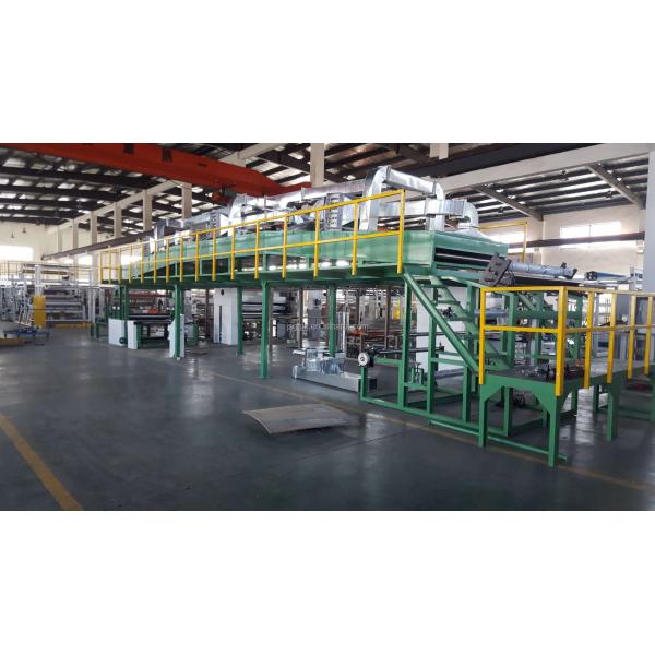 18500mm*3000mm*4550mm Clothing BOPP PET Film Laminating Machine with Water Based Glue