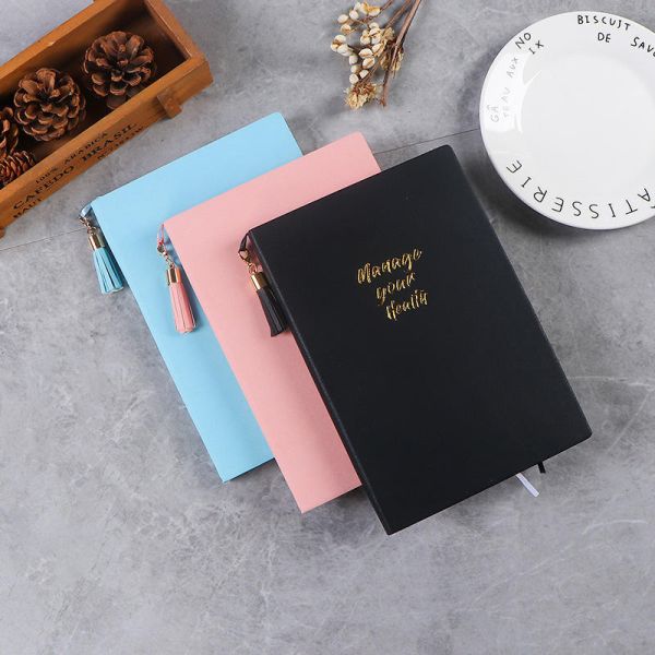 Hot Sale Soft Leather Cover Notebook Record Journal Customized Thermal Binding Notebook