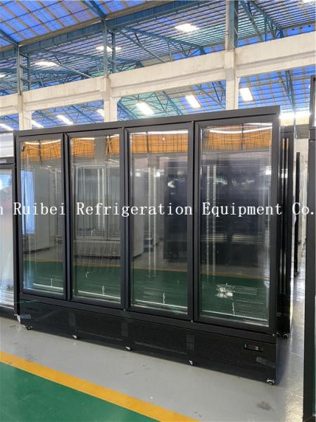 Commercial Refrigerated Beverage Coolers Glass Door Refrigerator Showcase