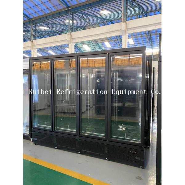 Supermarket Display Refrigerator Glass Door Freezer Display Cabinets Commercial Refrigerator For Beverages