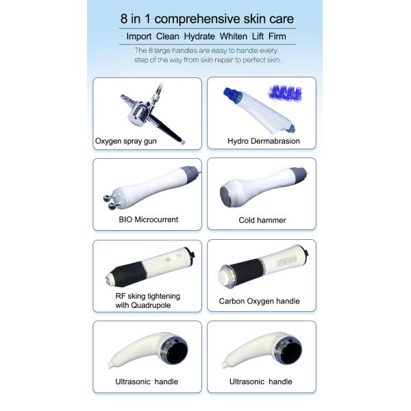 8 in 1 multifunctional water peel microdermabrasion facial machine for acne treatment