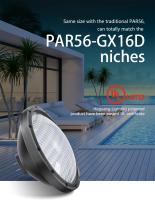 Luz durável conduzida branca fria da piscina do dispositivo elétrico 6000K 12V IP68 PAR56