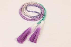 Drawcord composto tingido mergulho da multi cor do inclinação com a linha met