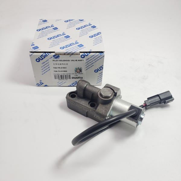 Pilot Solenoid Valve Assy  708-7R-01631 708-7H-01630 For Komatsu D155A D275A WA150 WA200