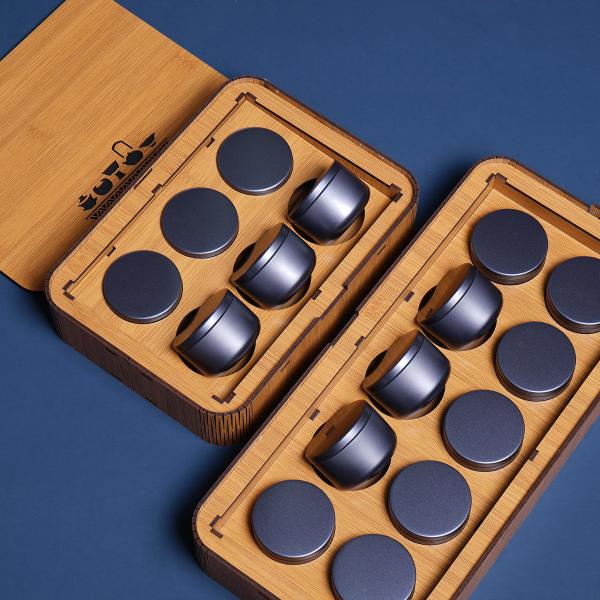 Embossing Glossy Wooden Box Packaging For Tea Bag Storage Thickened