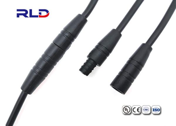 os conectores bondes da bicicleta 12v dirigem obstruem dentro o conector de cabo impermeável fêmea masculino